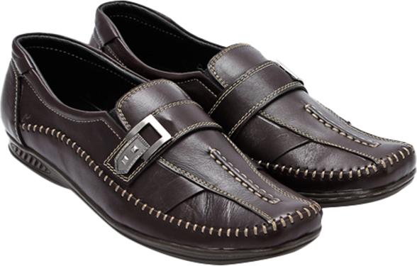 Giày Mọi Nam Huy Hoàng HT7114 - Nâu Đen (Size