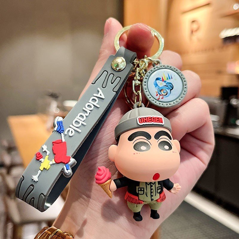 Móc Treo Chìa Khoá Shin Cậu Bé Bút Chì. Móc chìa khoá xe máy, ô tô cute