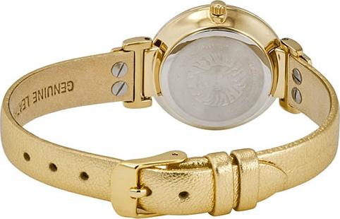 Đồng hồ nữ Anne Klein chính hãng dây da sang trọng mặt kính khoáng (30mm) chịu lực AK/2156CHGD