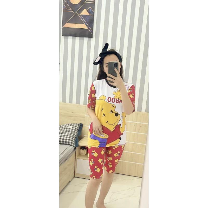 Bộ ngố thun lạnh in 3D bé gái size đại cồ - Đồ bộ bé gái