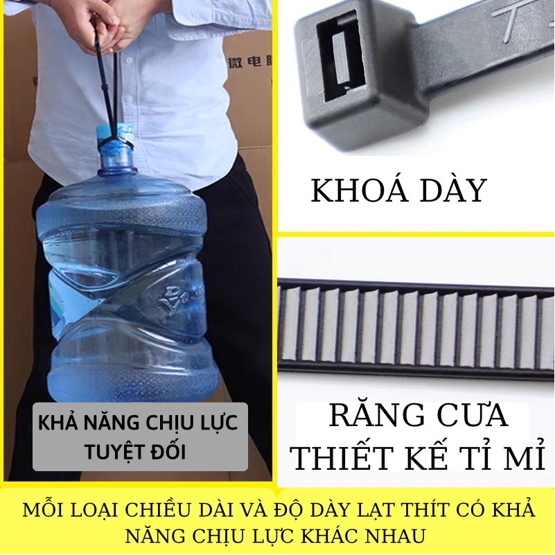 Combo 100c dây rút nhựa đen trắng, dây thít nhựa túi 100c đủ kích thước, rút nhựa, dây thít nhựa đen, dây rút nhựa 30cm, thít nhựa, dây gút nhựa, dây rút,  dây rút 30cm, lạt nhựa, dây lạt nhựa, dây rút trắng, dây lạt nhựa đen