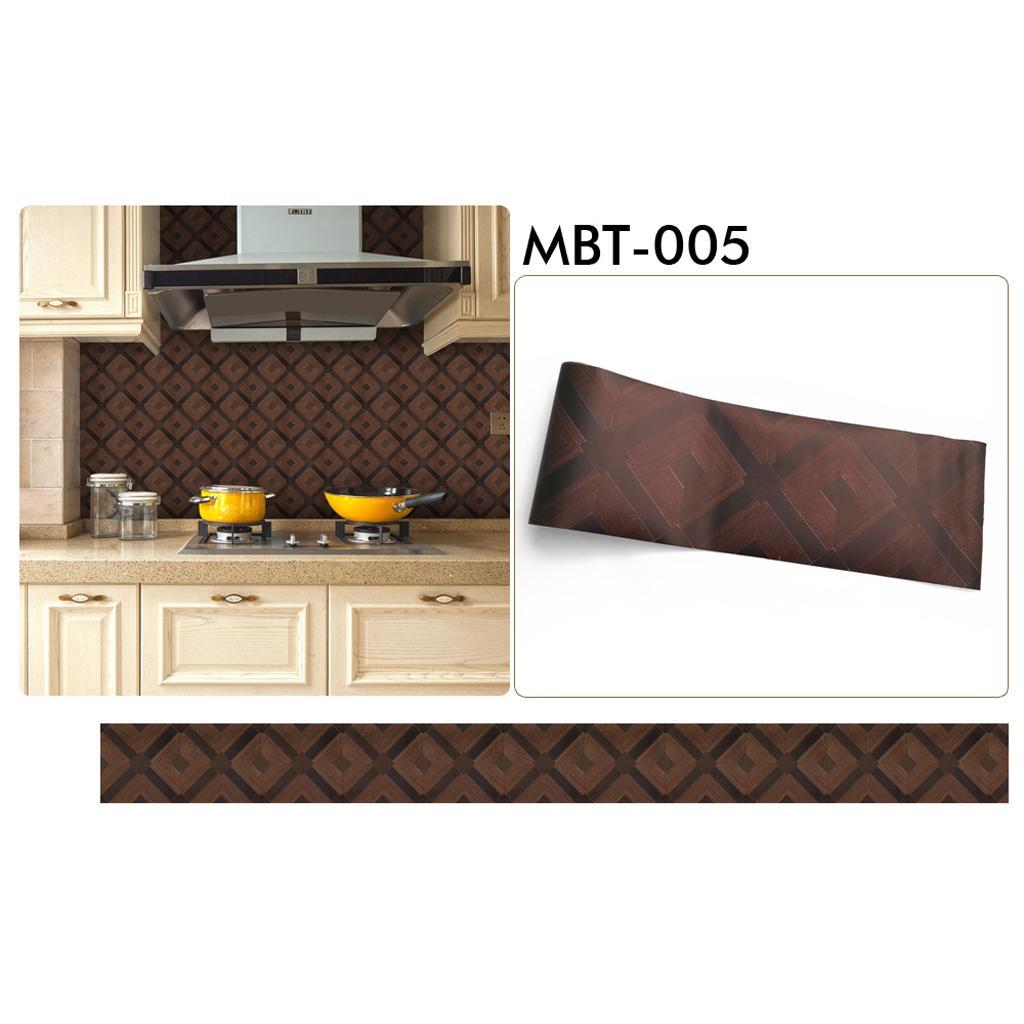 Waterproof Self Adhesive Tile Floor Decal Kitchen Bathroom Wall Sticker 1