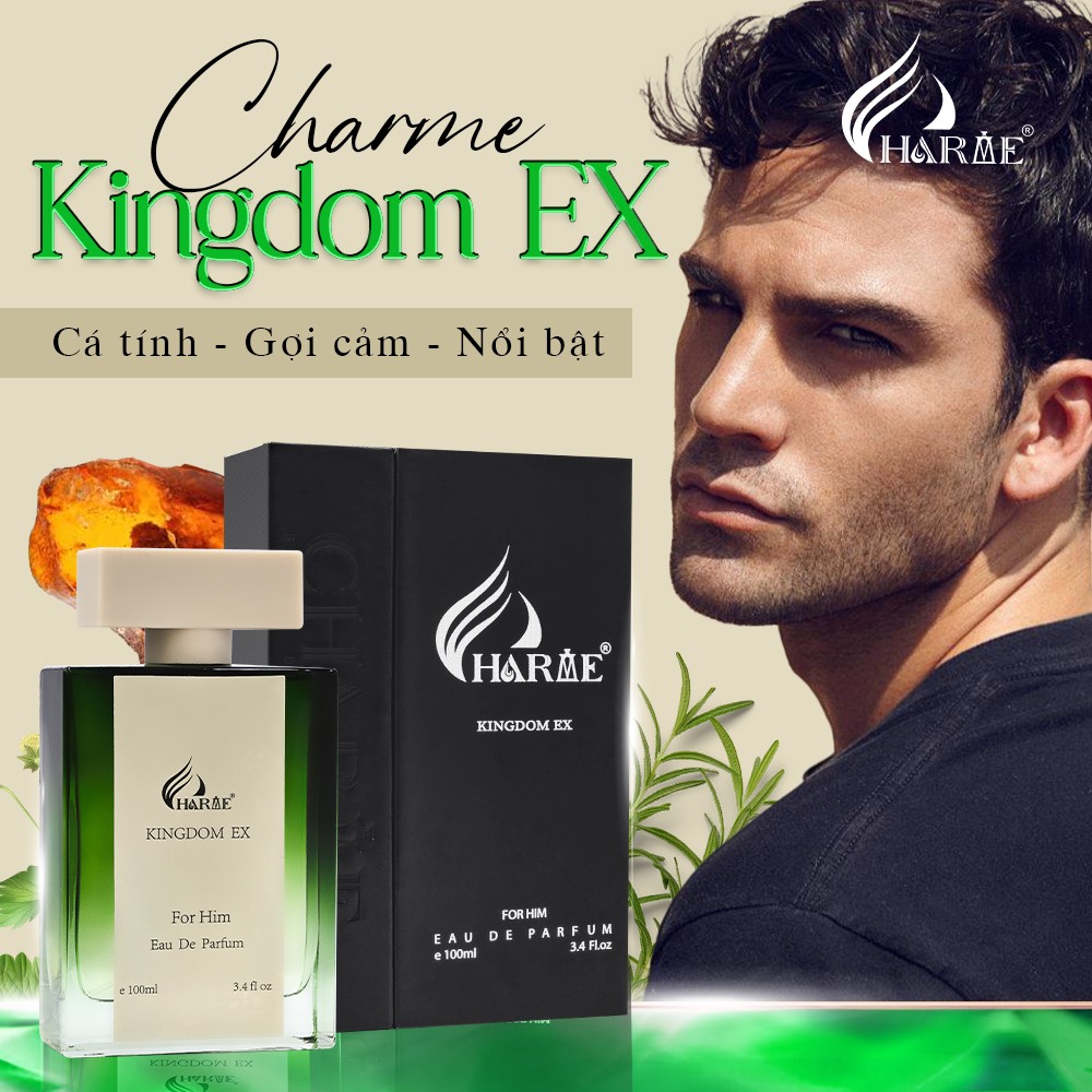 Nước Hoa Unisex CHARME KINGDOM EX 100ml Lưu Hương Lâu Phong Cách Cá Tính, Gợi Cảm, Nổi Bật Chính Hãng