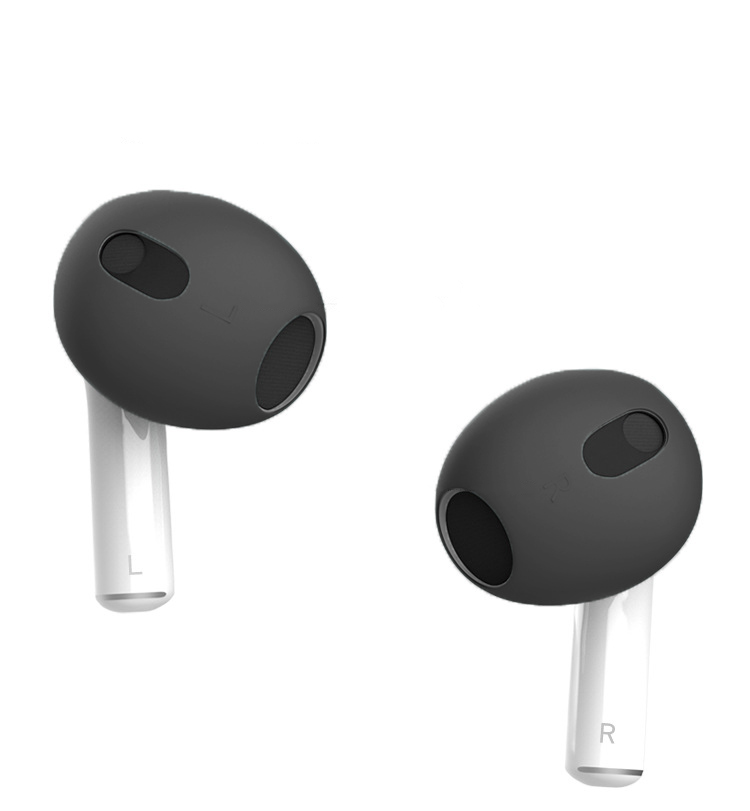 Cặp vỏ bọc nút tai nghe bằng silicon mềm chống trượt cho Airpods 3 - Hàng Chính Hãng
