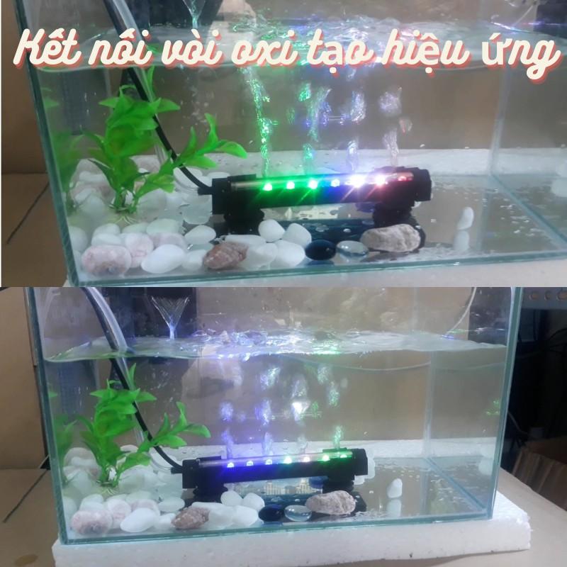 Đèn bể cá ĐÈN CHÌM ĐỔI MÀU tự động có vòi cắm oxi hiệu ứng đổi màu đẹp cho hồ cá cảnh