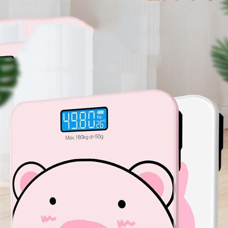 Cân sức khỏe hình heo xinh siêu cute ( tặng kèm thước dây) ( mẫu mới 2020)