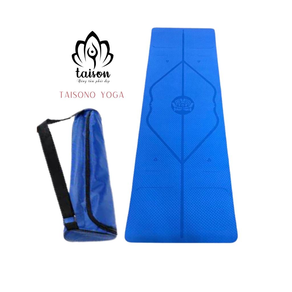 Thảm Tập Yoga Chống Trượt 1 Lớp Dày 8mm Chất Liệu Cao Su Non TPE Cao Cấp YOGA CAT