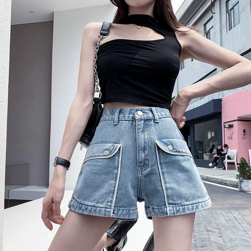 Quần Short Jeans Nữ Túi Viền Ulzzang - Quần Đùi Nữ Jeans SIêu Chất Q39