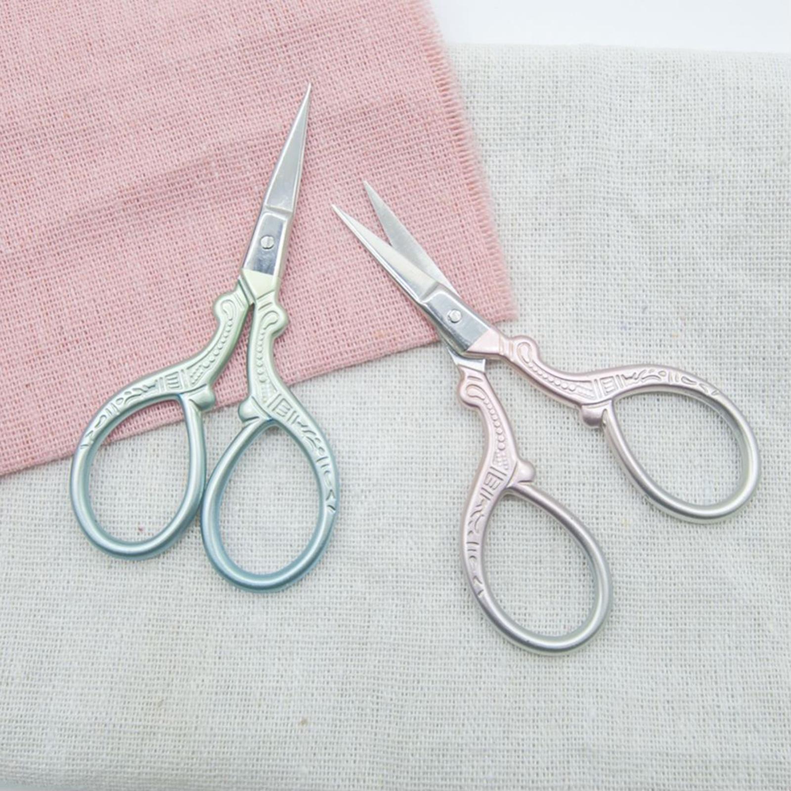 2Pcs Embroidery Scissors with Cover Cross Stitch DIY Sewing Tool Scissor