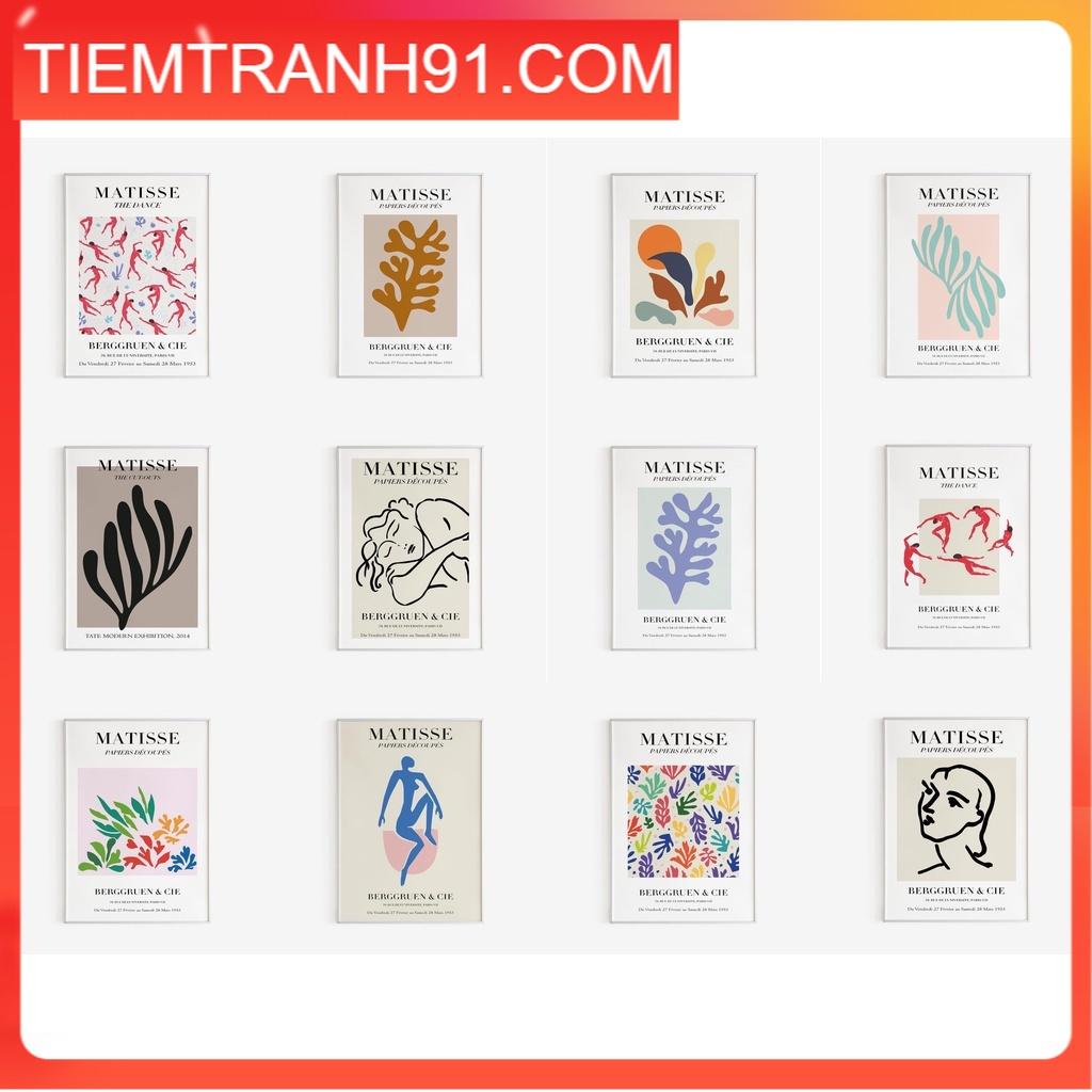 Tranh treo tường decor, tranh chủ đề MATISSE 2022 - Tặng kèm đinh treo tranh - TIỆM TRANH 91