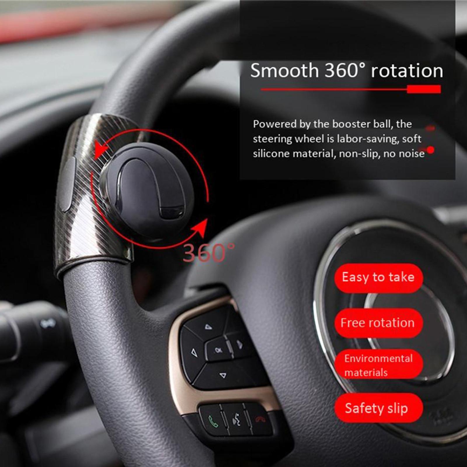 Car Steering Wheel Spinner Silicone Handle Knob Booster Ball for Truck Interior SUV Tractor