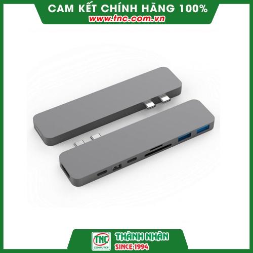 Cổng chuyển HyperDrive DUAL USB-C Hub GN28B-Hàng chính hãng