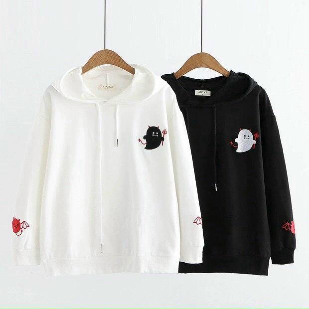 Áo Hoodie Nỉ NAM NỮ NỈ SIÊU HOT In hình Ma siêu xinh , dễ thương MC83