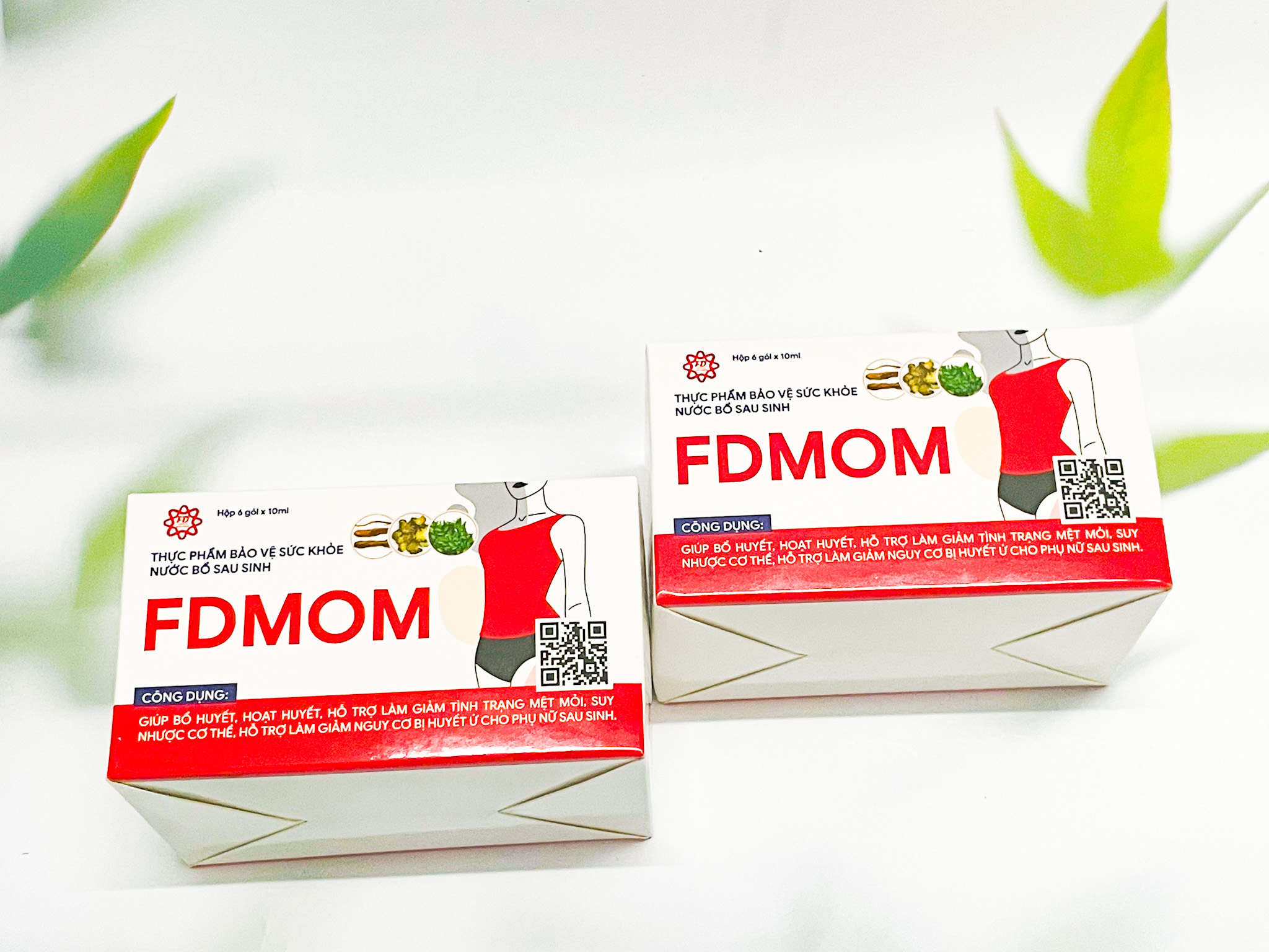 NƯỚC BỔ SAU SINH FDMOM HỘP 06 - 10 GÓI GIÚP BỒI BỔ CƠ THỂ, HOẠT HUYẾT CHO PHỤ NỮ SAU SINH
