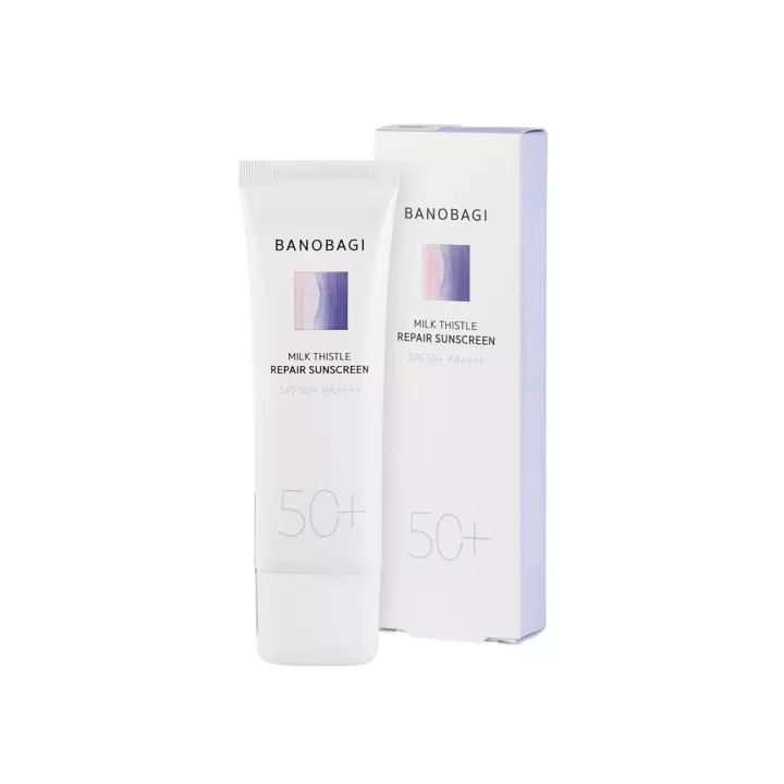 Kem chống nắng phục hồi 2 in 1 Banobagi Milk Thistle Repair Sunscreen SPF 50+ PA+++ 50ml  - mềm da,tăng độ đàn hồi,tái tạo da