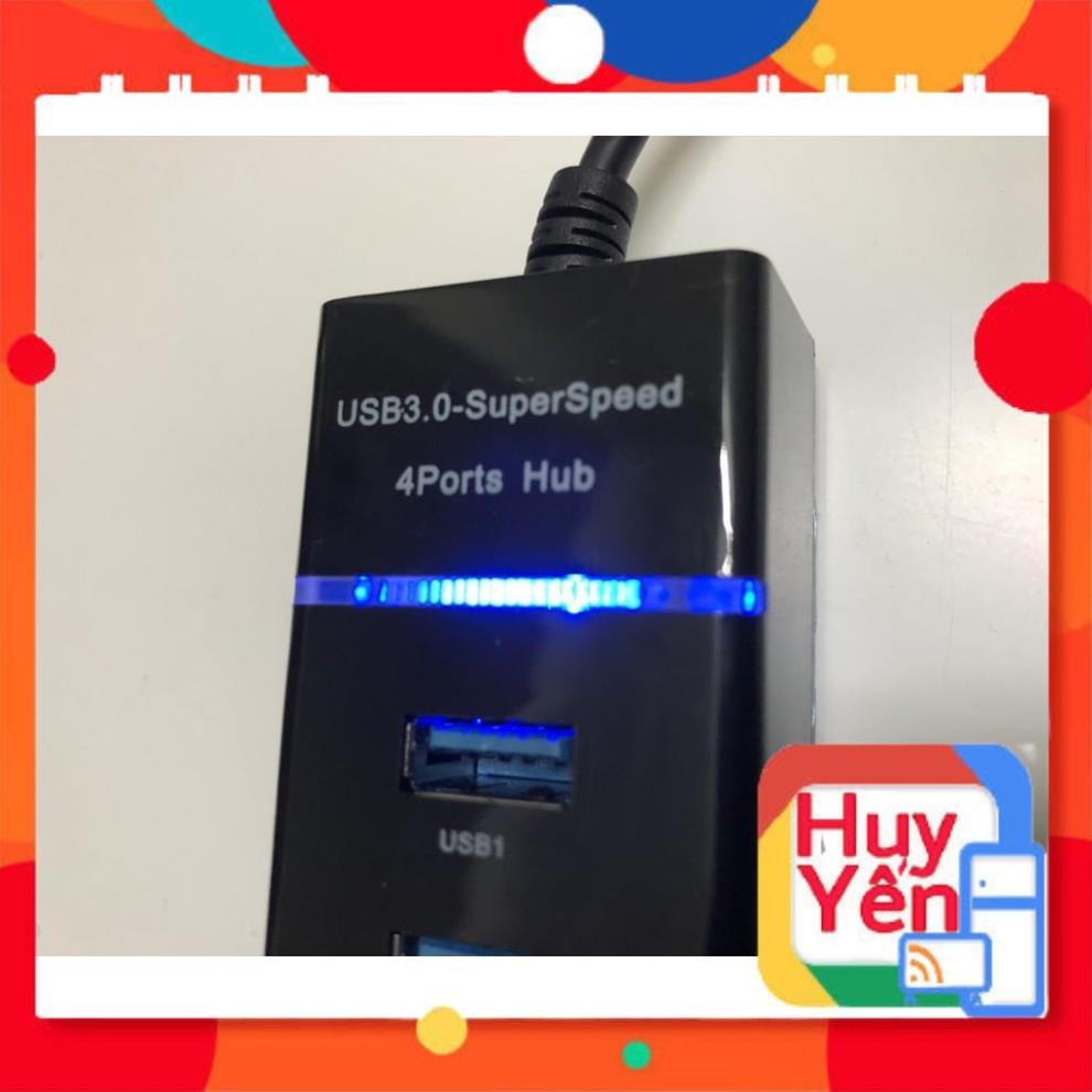 Hub chia USB 3.0 Superspeed 4 Port(Bộ chia 1 cổng USB ra 4 cổng USB, chuẩn 3.0, Đảm bảo cả 4 thiết bị hoạt động  tốt)