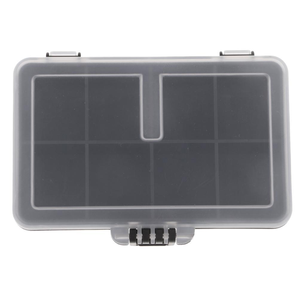 8 Compartment Waterproof Visible Plastic Clear Fishing Lure Bait Hooks Fishing Accessory Storage Box Case