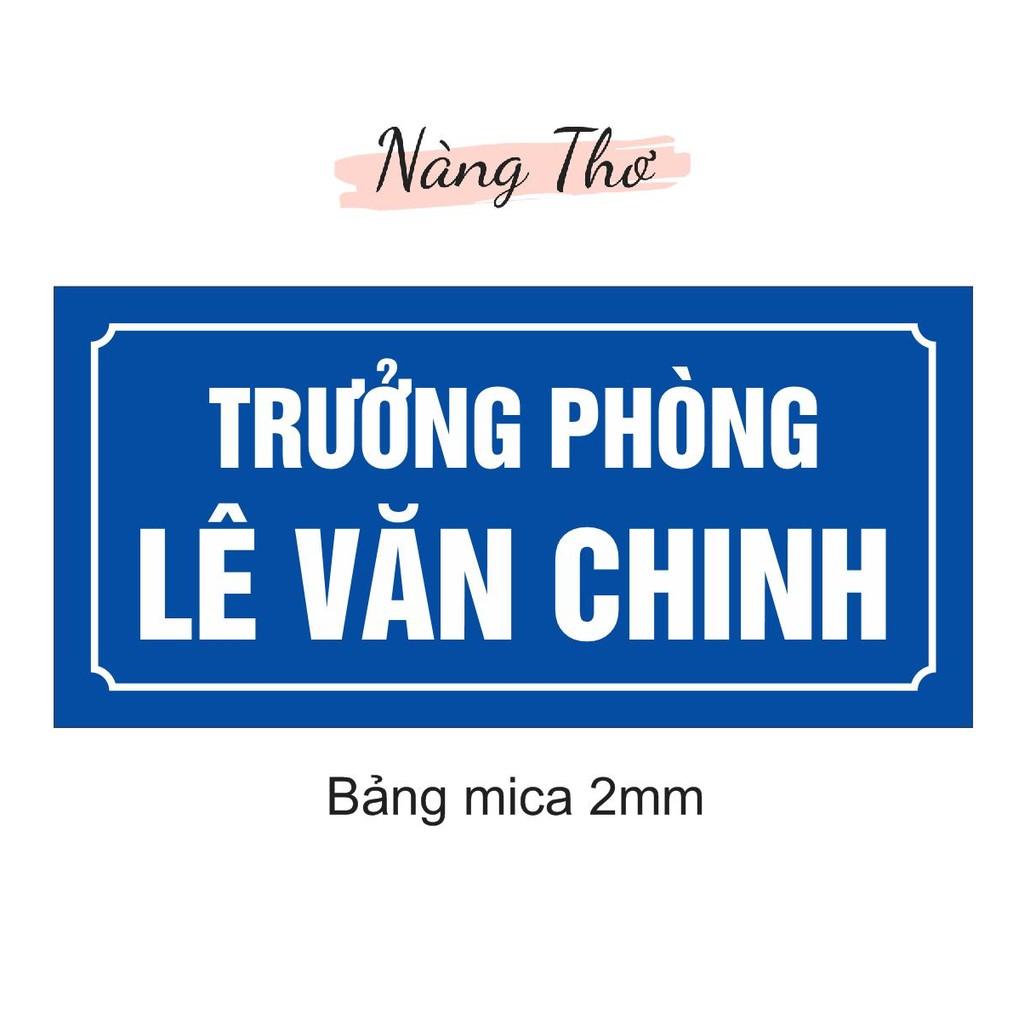INOX ĂN MÒN & MICA BẢNG TÊN ĐỂ BÀN VĂN PHÒNG_THIẾT KẾ DECAL VIP