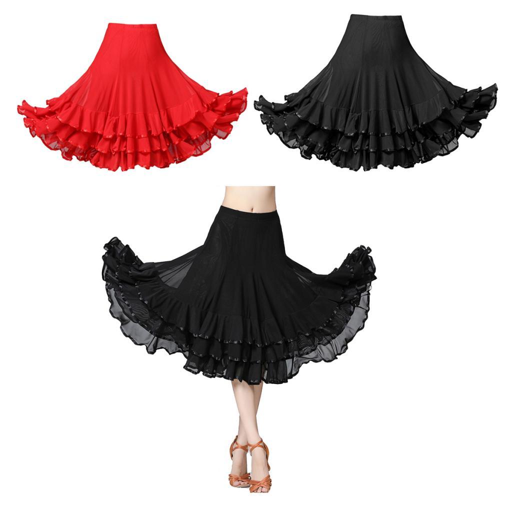 Women Ballroom Latin Tango Dance Skirt Dress Dance Skirt Hip Skirt Plate Skirt Latin Dress Costume