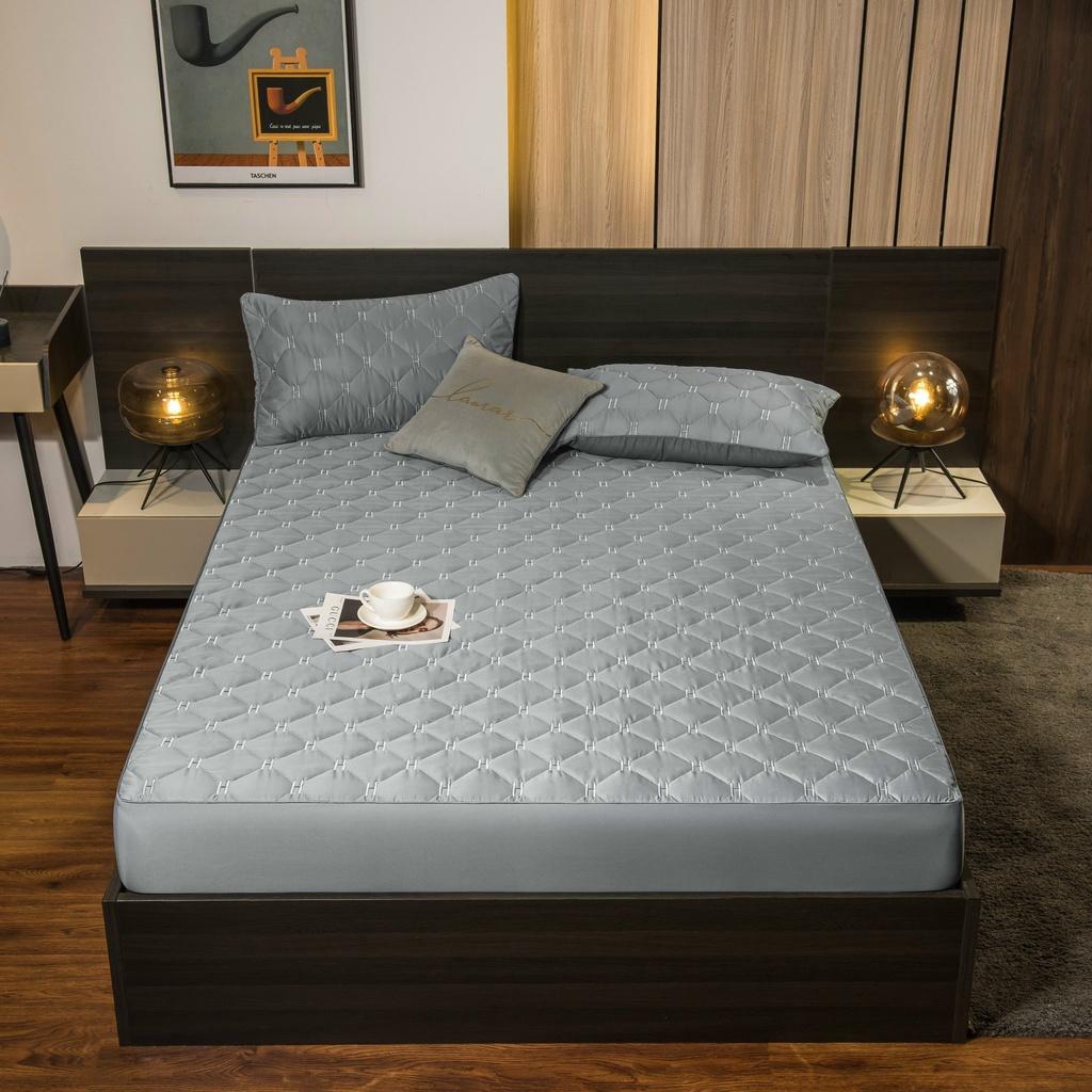 GA GỐI LỤA CHUN TRẦN CHỮ H COTTON KHÁNG KHUẨN MẪU DREAM CITY TẶNG KÈM 2 VỎ GỐI