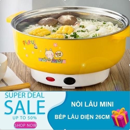 Nồi Lẩu Điện 28cm Nắp Kính Siêu Tiện Dụng Phù Hợp Nhiều Gia Đình