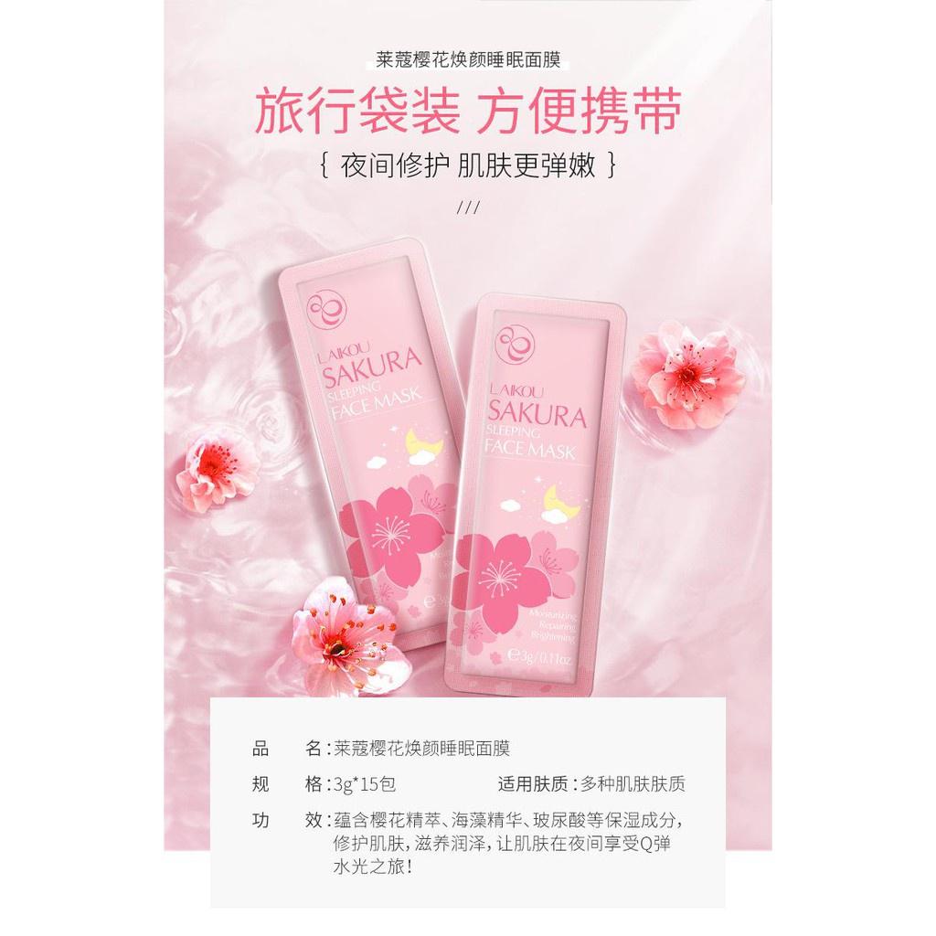 MẶT NẠ NGỦ SAKURA HOA ANH ĐÀO LAIKOU - BỊCH 15 GÓI