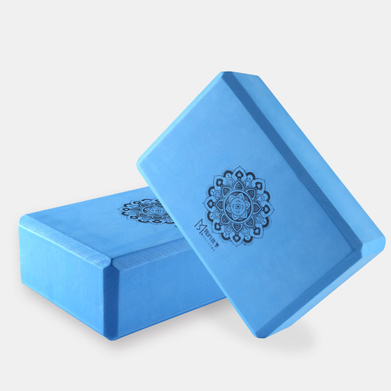 Combo 3 dụng cụ hỗ rợ tập Yoga : 2 gạch tập Yoga in hoa văn họa tiết Mandala+ 1 dây đai tập Yoga sợi cotton , gạch cứng cáp đàn hồi thấm hút chịu lực tốt
