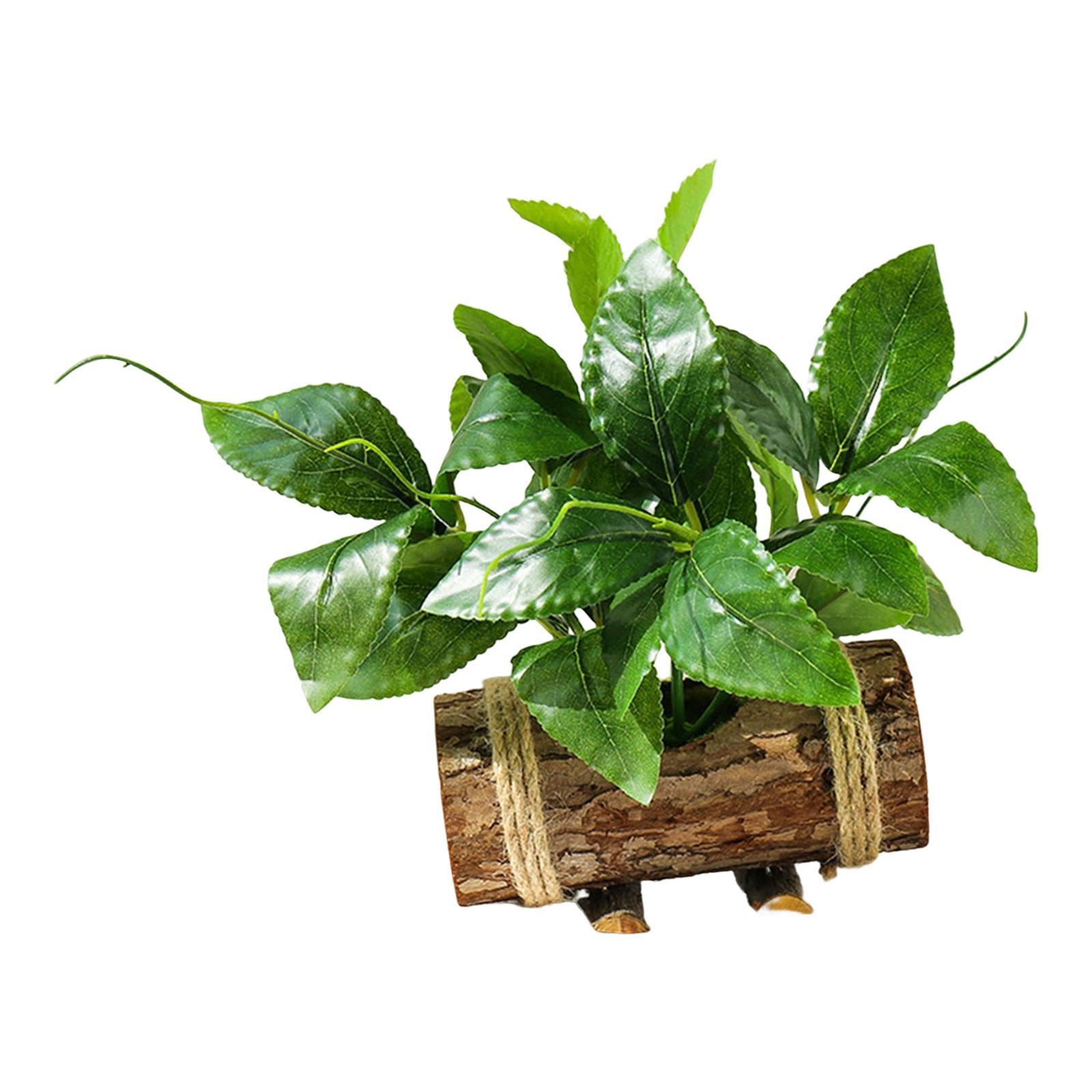 Artificial Potted Green Plants Small Potted Plants for Shelf Farmhouse