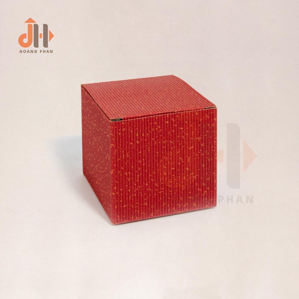 Hộp quà nắp gập - Giấy carton 2 lớp - 9 x 9 x 9cm