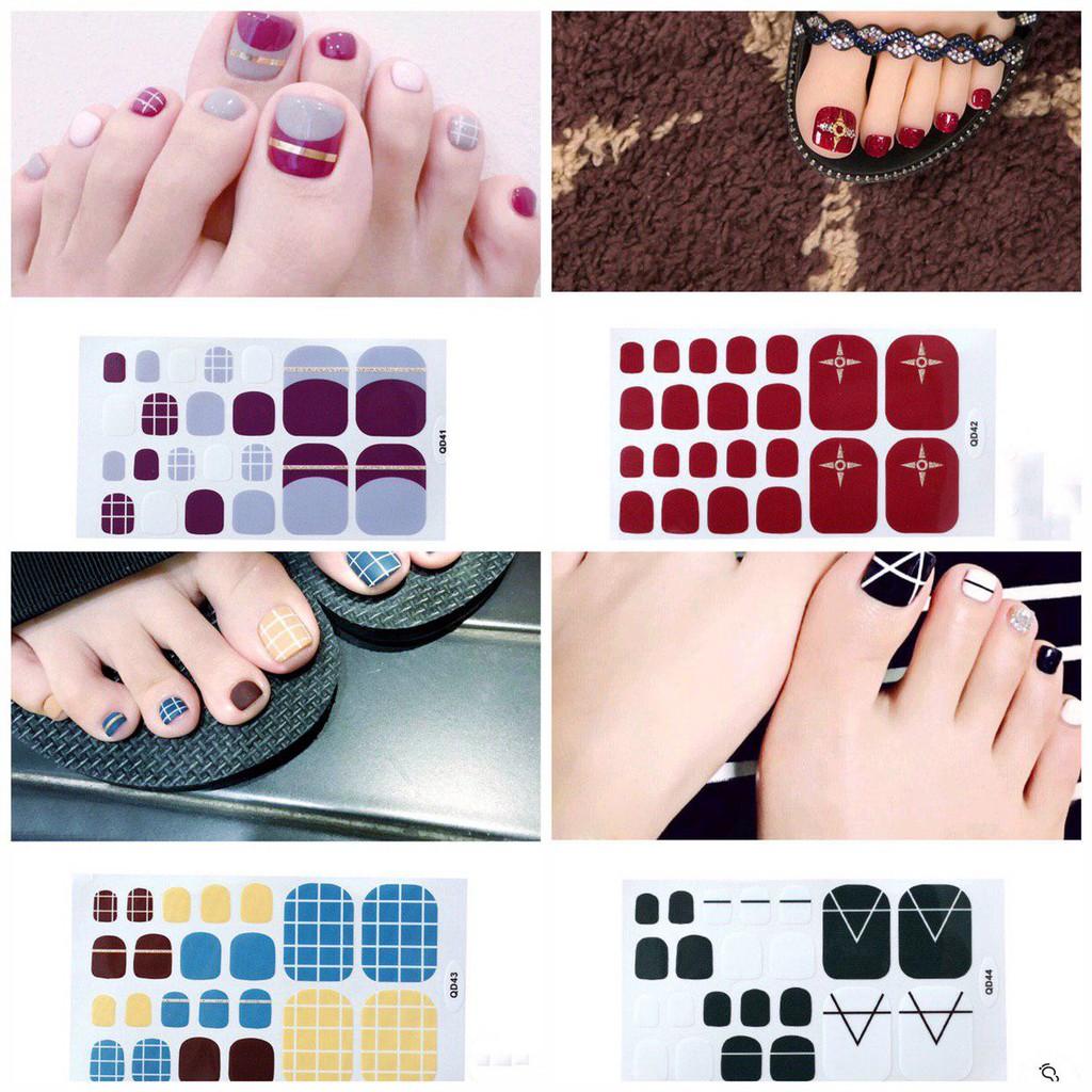 Decal Sticker Nail dán móng chân nhanh Đẹp - Nhanh - Bền