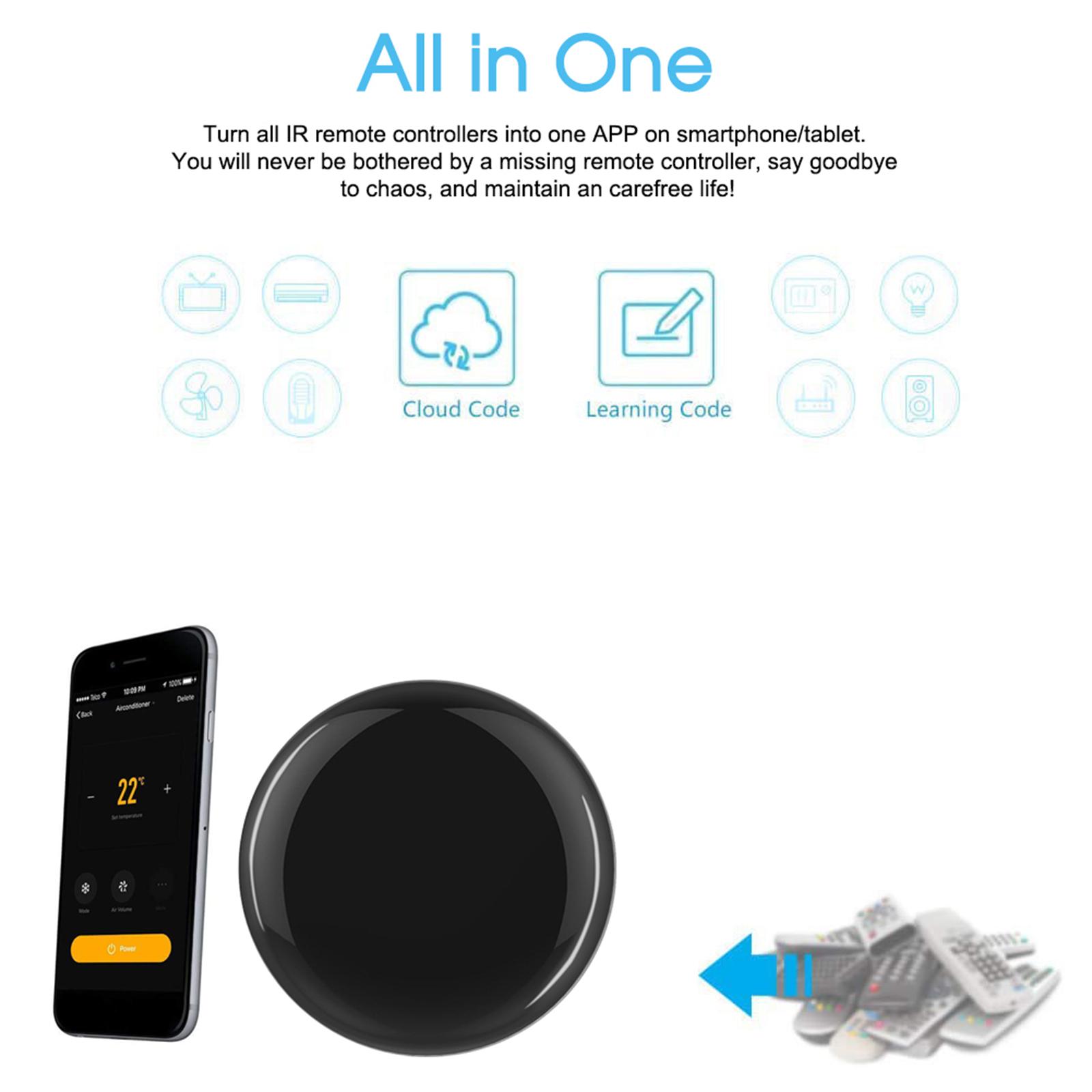 IR Remote Control Smart Home WiFi Remote Controller Smart Life APP Control Compatible with Alexa Google Assistant Voice Control