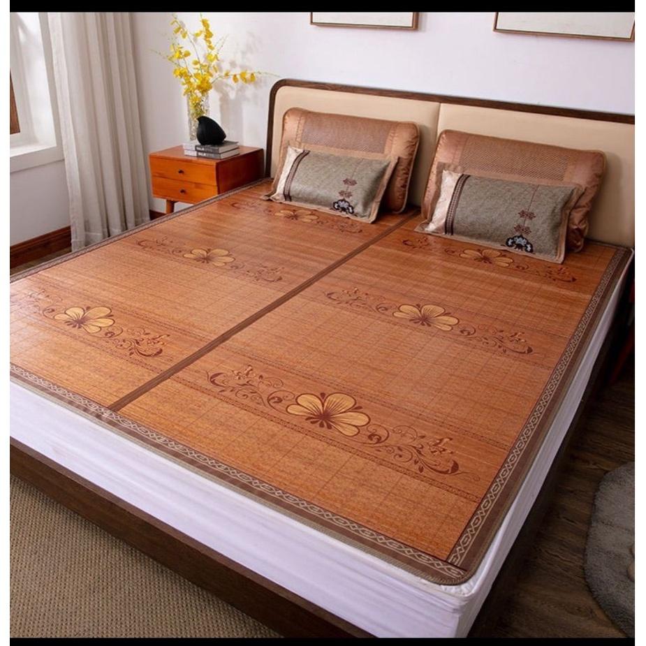 Chiếu trúc tây bắc - chiếu tăm vân gỗ - chiếu tăm hoa đế lụa