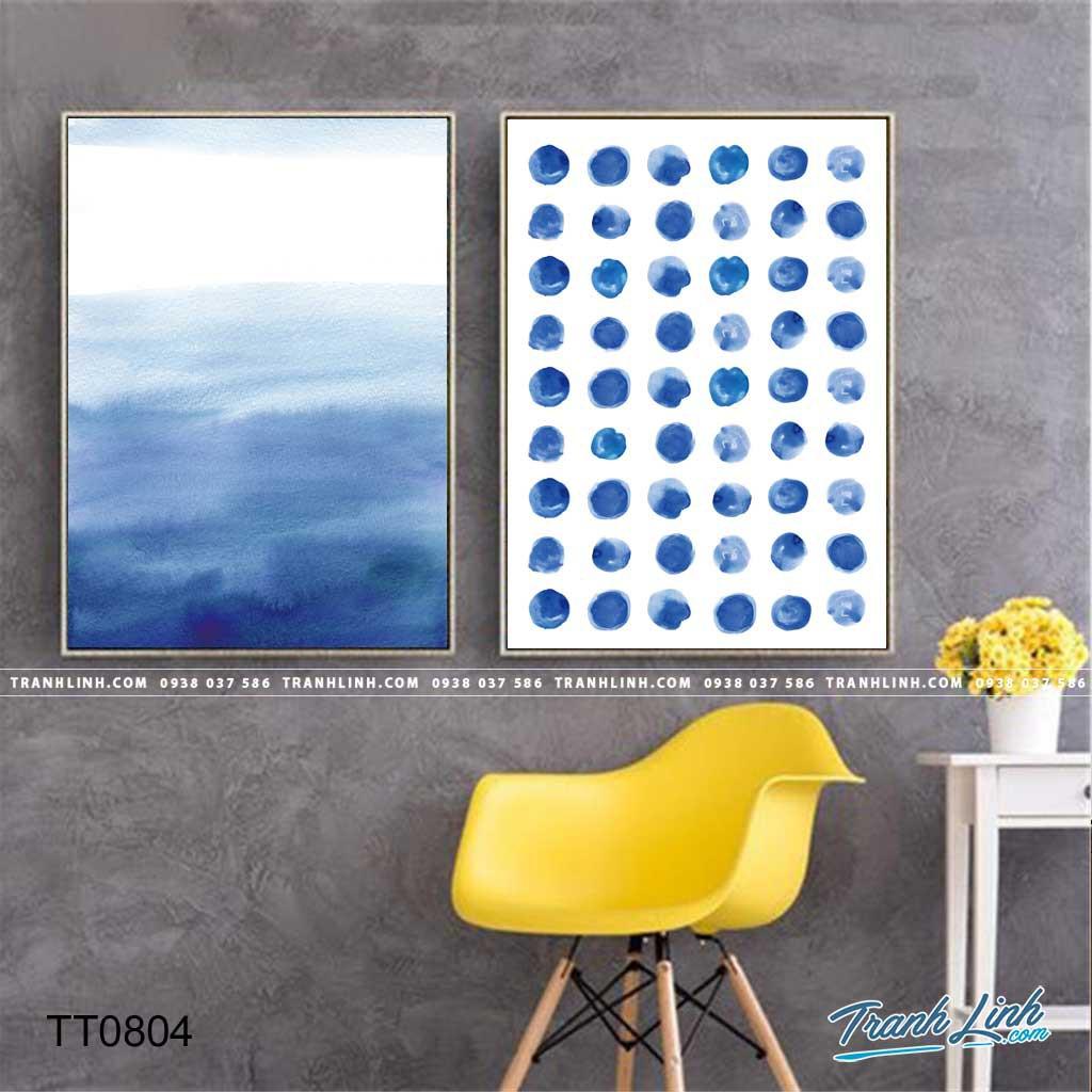 Bộ 2 tranh canvas trừu tượng