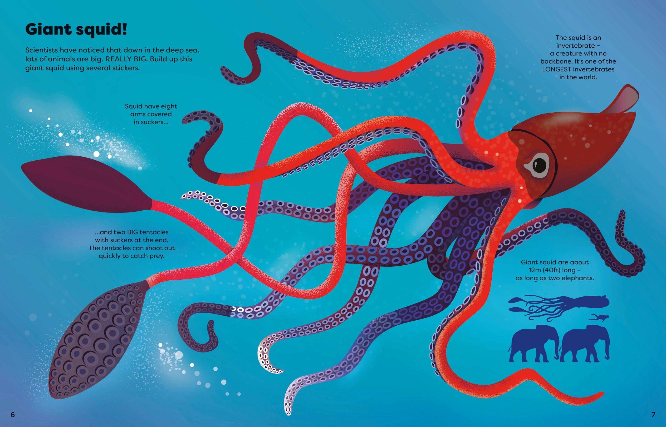 Sách ngoại văn: Big Sticker Book Weird Deep Sea Creatures