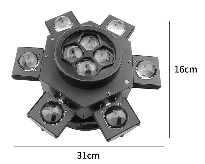 [GTP] ĐÈN MOVING 6 ĐẦU LED + 4 MẮT BEE , THÍCH HỢP TRONG QUÁN BAR , VŨ TRƯỜNG .