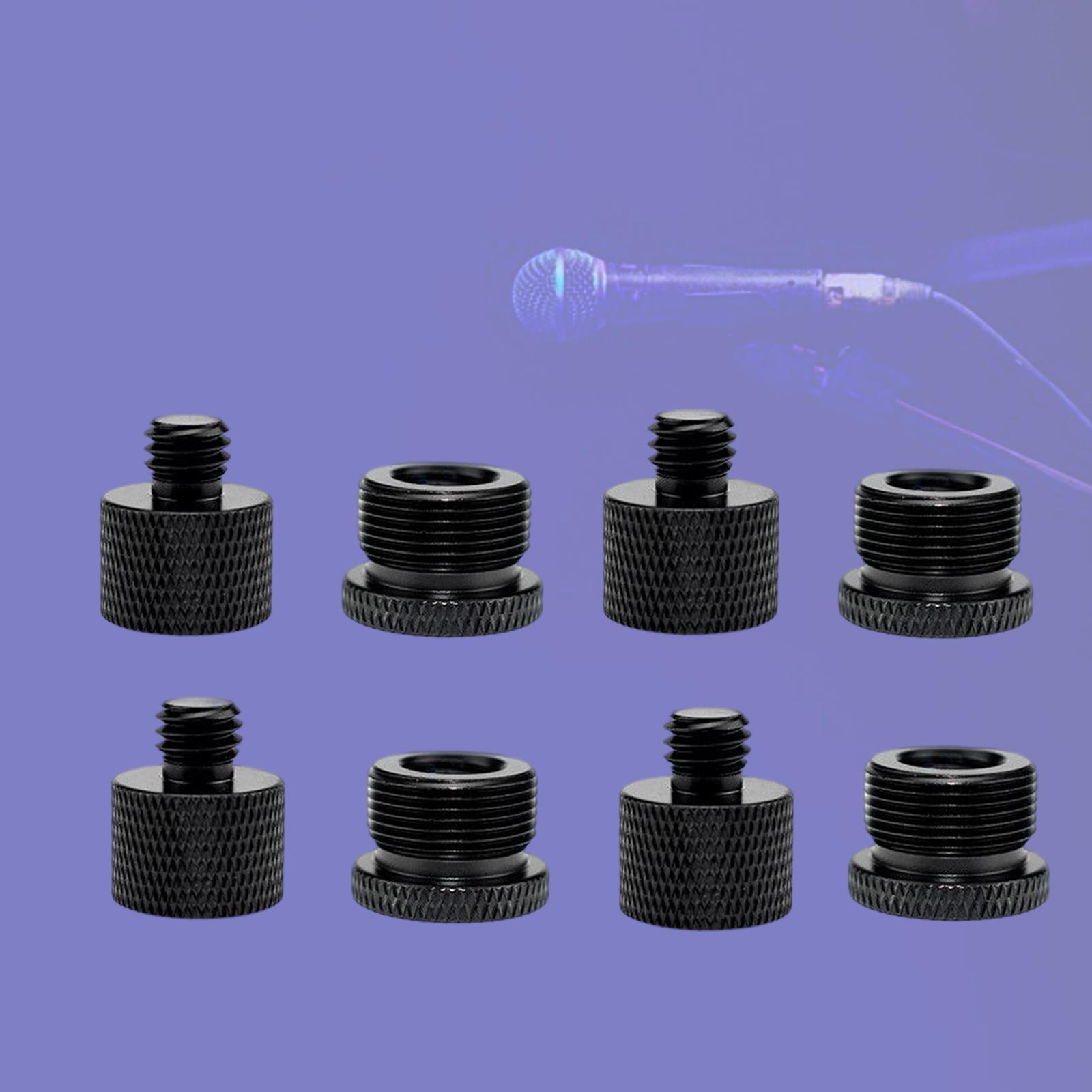 8x Mic Stand Adapter Mic Thread Adapter Set for Microphone Stand Tripod Accessories