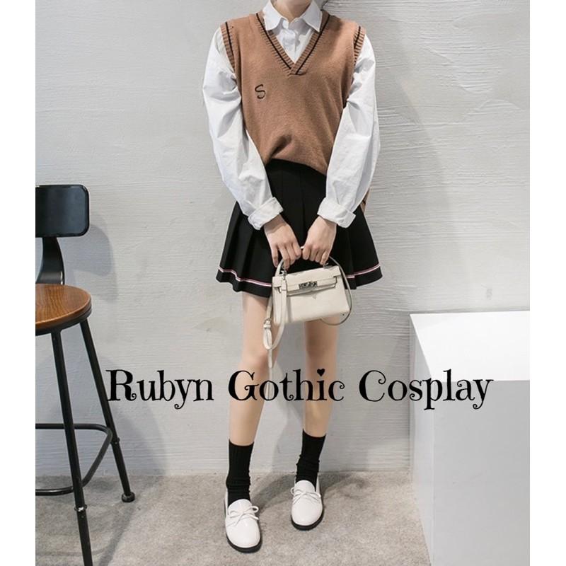 Giày Búp Bê Lolita Oxford da bóng phối nơ nhỏ xinh xắn ( Size 35 - 40 ) 203