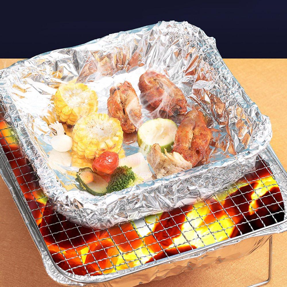 PVN41037 Cuộn giấy bạc nướng nhôm 10 mét KAULUS bọc thực phẩm dùng cho nồi chiên không dầu, lò nướng