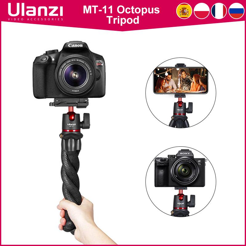 Ulanzi MT-11 Chân máy bạch tuộc linh hoạt Điện thoại thông minh DSLR SLR Vlog Chân máy du lịch Di động Chân máy 2 trong 1 Mở rộng cánh tay ma thuật vít 1/4 Màu sắc: Thêm Bluetooth