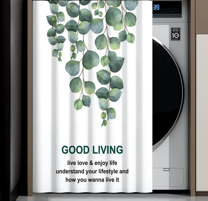 Rèm Vải Khoen Lỗ, Khoen Ri Đô, Rèm Dán LÁ TRÒN RŨ Vải Dày Khả Năng Chống Nắng Cao