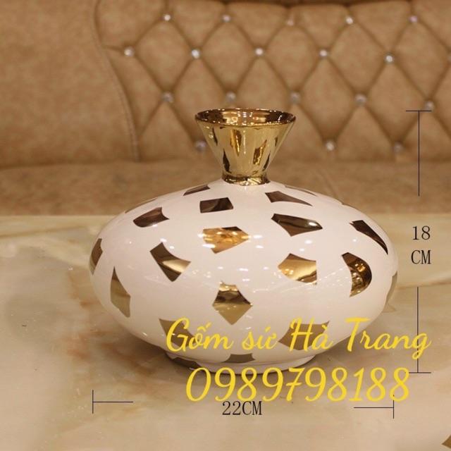 Set 3 lọ decor gốm sứ hàng nhập cao cấp