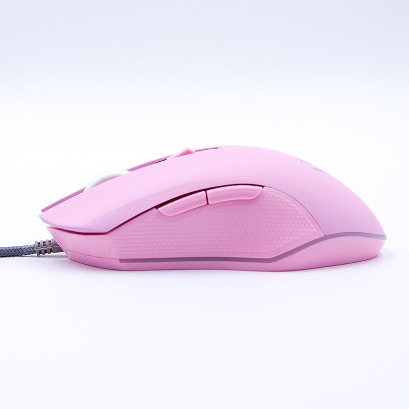 Hồng Chuột Máy Tính Nhiều Màu Sắc Backlit Chuột Quang Có Dây Thời Trang Thủy Thủ Mặt Trăng Chuột Cô Gái Nữ Silent Chuột 2400DPI