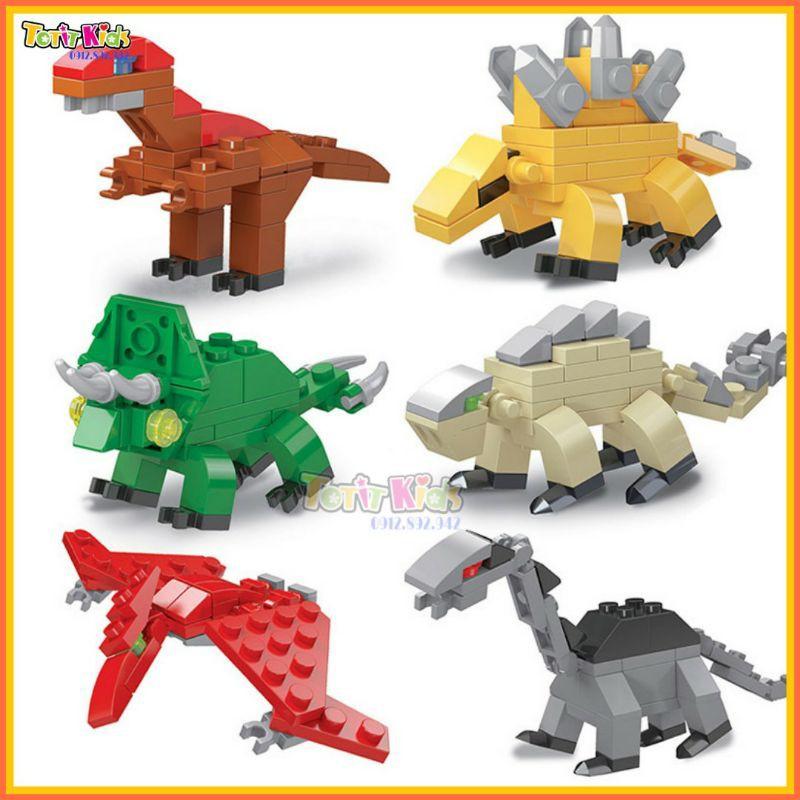 Đồ chơi trứng lego khủng long, đồ chơi lắp ráp, xếp hình