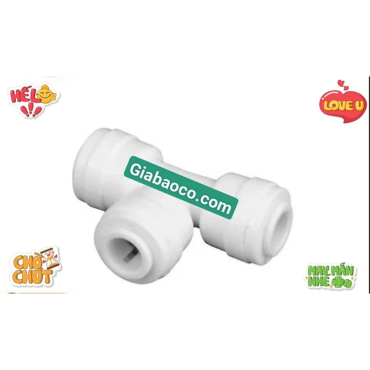 T Nối Nhanh 3 Đầu Ra Dây 6mm Hoặc Dây 10mm - Phụ Kiện Máy Lọc Nước