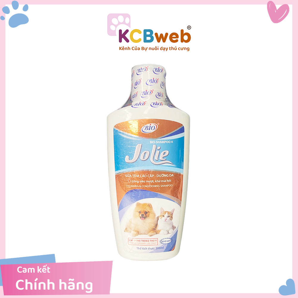 Sữa tắm thú cưng Bio Jolie dưỡng lông, dưỡng da, khử mùi 200ml