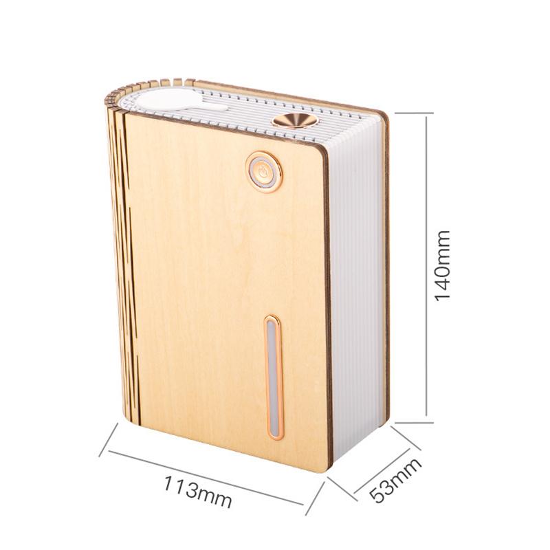 USB Không Dây Hạt Gỗ Máy Tạo Độ Ẩm Không Khí Để Bàn Sách 320ML Di Động Phun Sương Tạo Hương Thơm Khuếch Tán Retro Trang Trí Nhà Umidificador