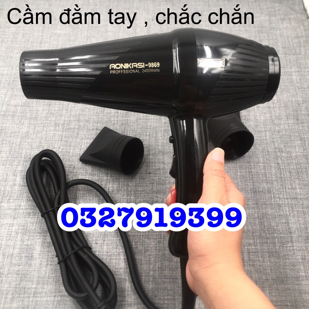 Máy sấy tóc cao cấp AONIKASI 9869 2400W- sấy chuyên nghiệp