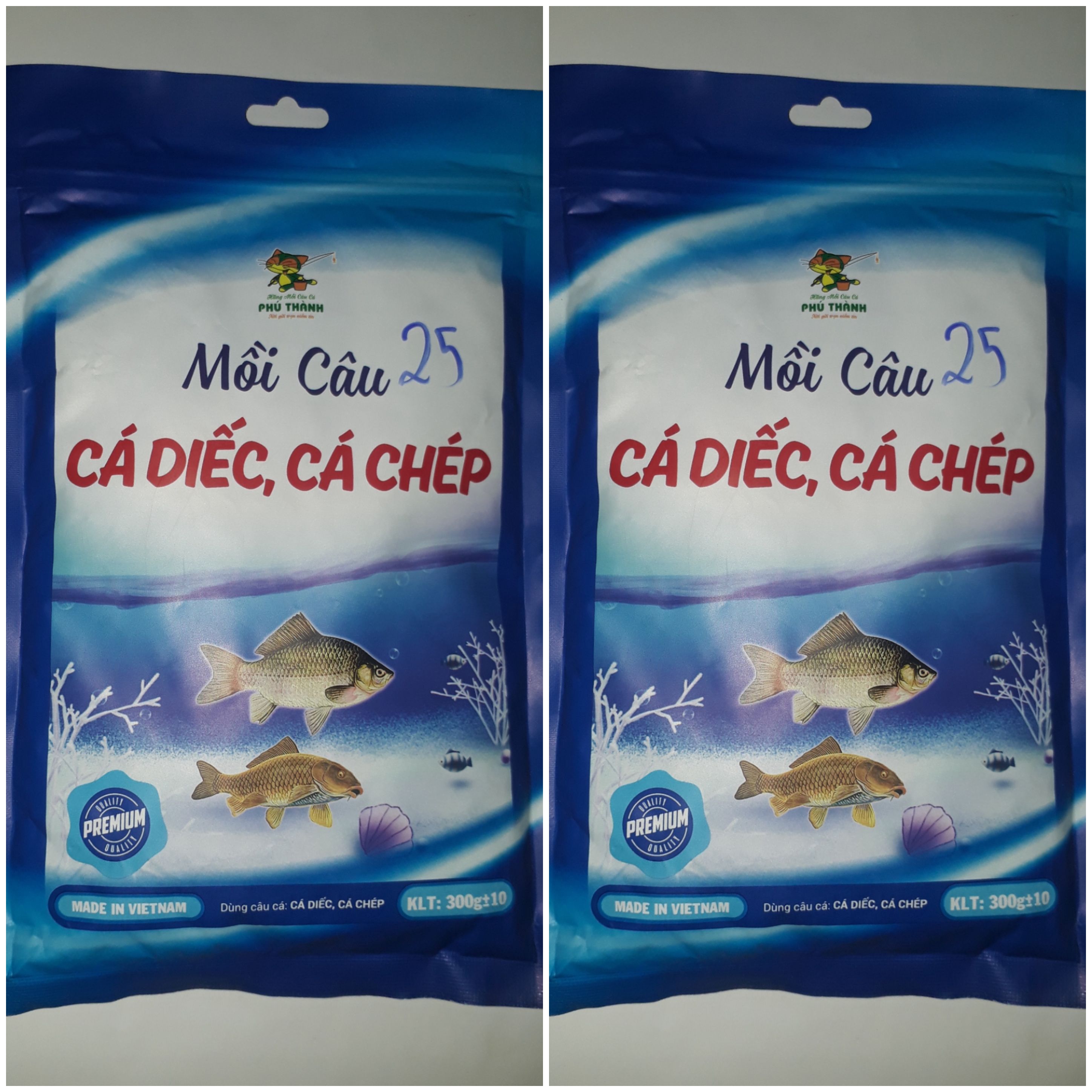 2 gói MỒI CÂU CÁ DIẾC _CHÉP - Hãng Phú Thành