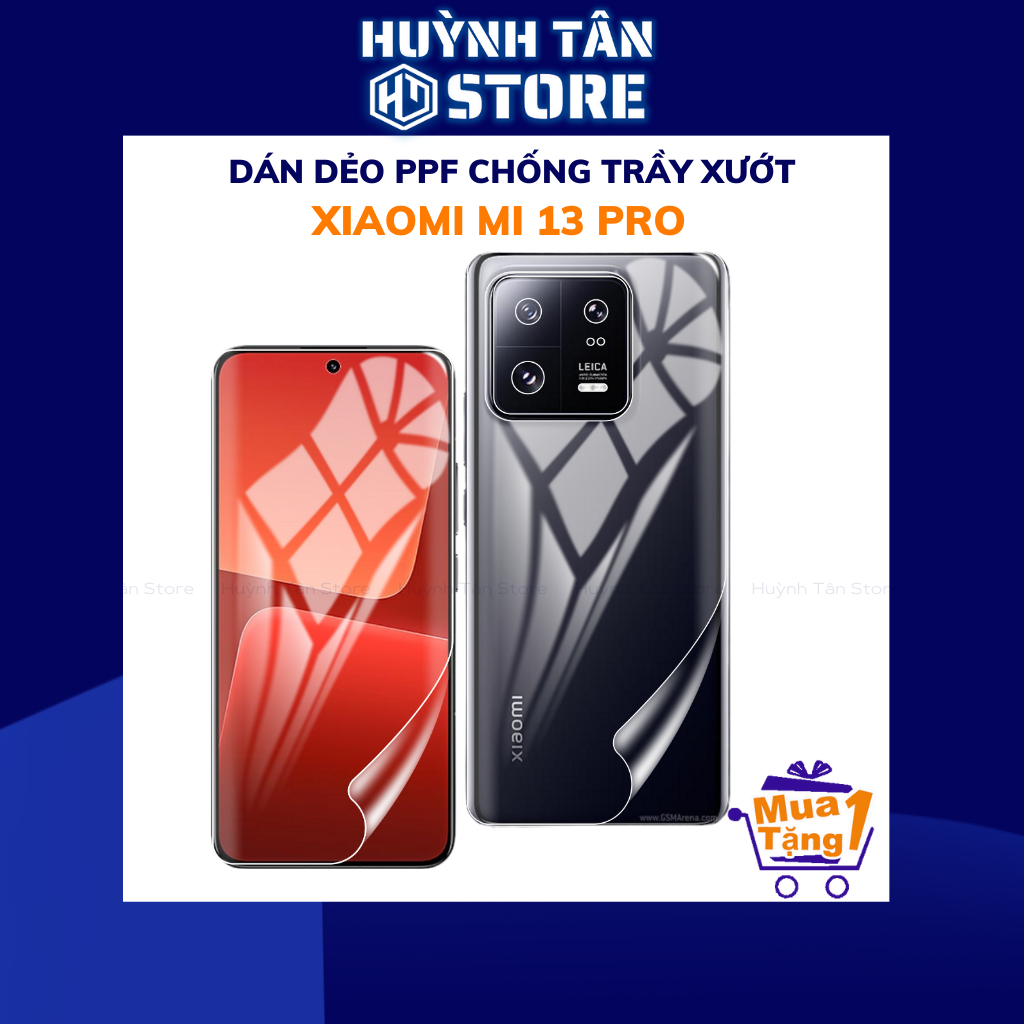 Dán dẻo PPF mi 13 pro trong suốt hoặc nhám chống bám vân tay bảo vệ điện thoại mua 1 tặng 1 huỳnh tân store