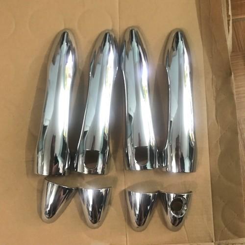 Bộ ốp tay nắm, Hõm cửa xe dành cho Kia Soluto mạ crom